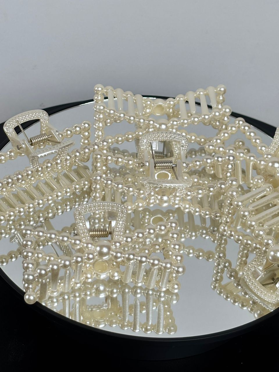 Pearl Embellished Claw Clips