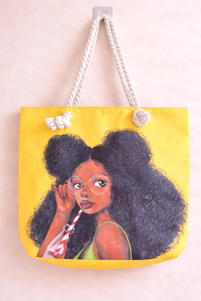 Yellow Animated Tote Bag