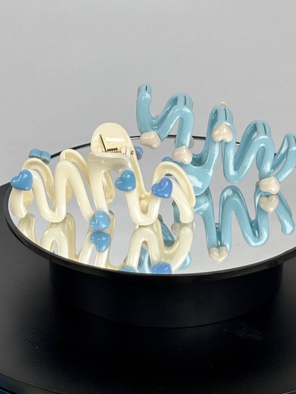 Heart Wavy Claw Clip